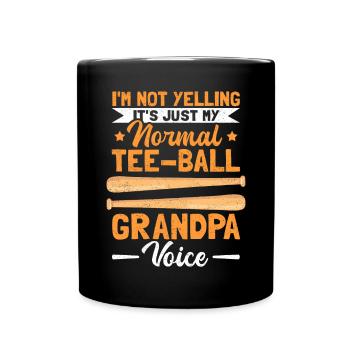 Boule de thé grand-père Tee-Ball Teeball T-Ball cadeau - Mug uni - noir - Devant