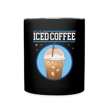 Iced Coffee Iced Coffee Coffee Lover Gift - Full Colour Mug - black - Front