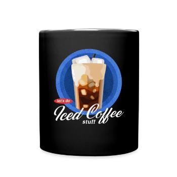 Iced Coffee Iced Coffee Coffee Lover Gift - Full Colour Mug - black - Front