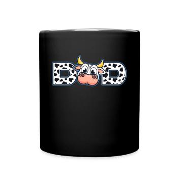 Dad Cowboy Birthday Family Matching Party - Full Colour Mug - black - Front