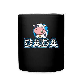 Dad Cowboy Birthday Family Matching Party - Full Colour Mug - black - Front