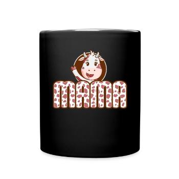 Mutter Cowboy Geburtstag Family Matching Party - Tasse einfarbig - Schwarz - Vorne