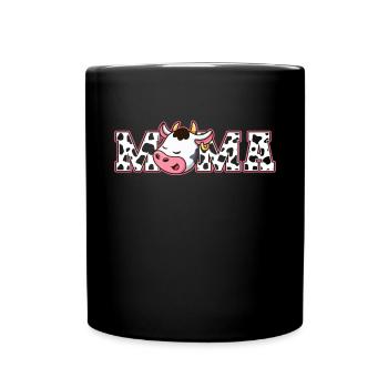 Mother Cowboy Birthday Family Matching Party - Full Colour Mug - black - Front