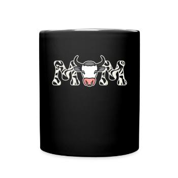 Mutter Cowboy Geburtstag Family Matching Party - Tasse einfarbig - Schwarz - Vorne
