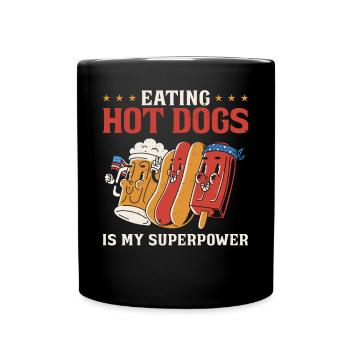 Hot Dog Adult Eating Hot Dogs Is - Full Colour Mug - black - Front