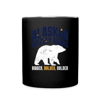 Grizzly Bear Alaska Brown Bear Bear - Full Colour Mug - black - Front
