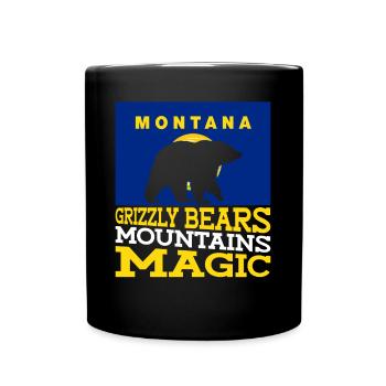 Grizzly Bear Montana Ours brun Ours - Mug uni - noir - Devant