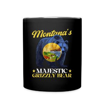 Grizzly Bear Montana Ours brun Ours - Mug uni - noir - Devant