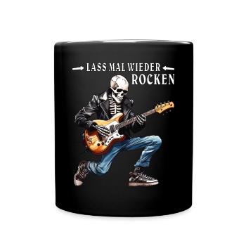 MUSICIANS LET ROCK AGAIN - Full Colour Mug - black - Front