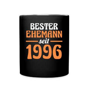 Valentine's Day Best Husband Since 1996 - Full Colour Mug - black - Front