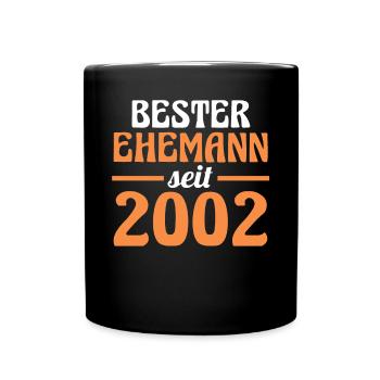 Meilleur mari de la Saint-Valentin depuis 2002 - Mug uni - noir - Devant