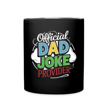 Offizieller Dad Joke Provider Stilvoll - Tasse einfarbig - Schwarz - Vorne
