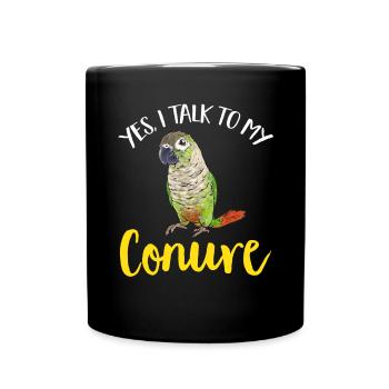 Molina Parakeet Parrot Bird Parakeet - Full Colour Mug - black - Front