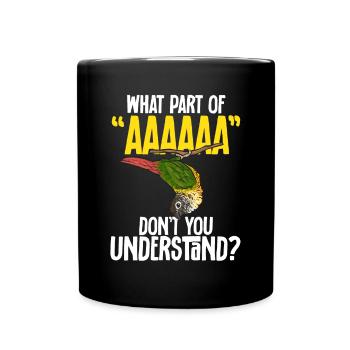 Molina Parakeet Parrot Bird Parakeet - Full Colour Mug - black - Front