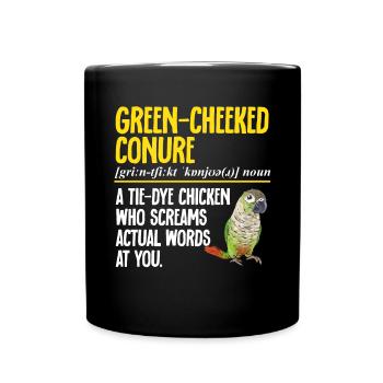 Molina Perruche Perroquet Perruche Oiseau Perruche - Mug uni - noir - Devant