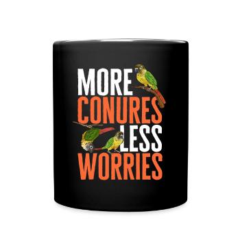 Molina Parakeet Parrot Bird Parakeet - Full Colour Mug - black - Front