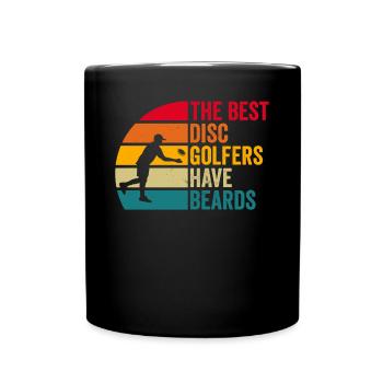 Disc Golf - Les meilleurs disc golfeurs ont la barbe - Mug uni - noir - Devant