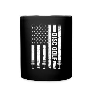 Disc Golf Drapeau US Disc Golf - Mug uni - noir - Devant