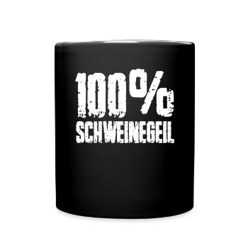100% Schweinegeil Sarre Sarre Sarre - Mug uni - noir - Devant