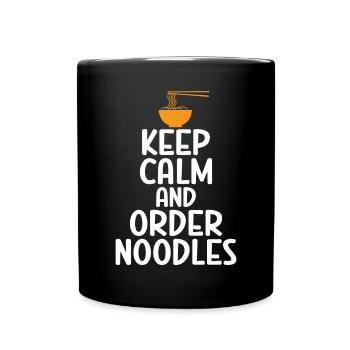Noodle Lover Gifts - Tasse einfarbig - Schwarz - Vorne