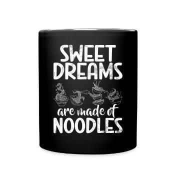 Noodle Lover Gifts - Tasse einfarbig - Schwarz - Vorne