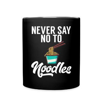 Noodle Lover Gifts - Tasse einfarbig - Schwarz - Vorne