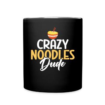 Noodle Lover Gifts - Tasse einfarbig - Schwarz - Vorne