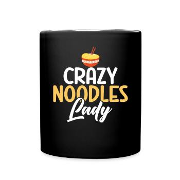 Noodle Lover Gifts - Tasse einfarbig - Schwarz - Vorne