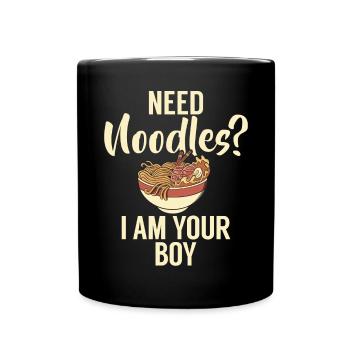 Noodle Lover Gifts - Tasse einfarbig - Schwarz - Vorne