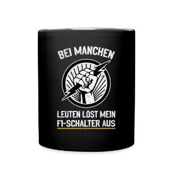My RCD and I joke with voltage - Full Colour Mug - black - Front