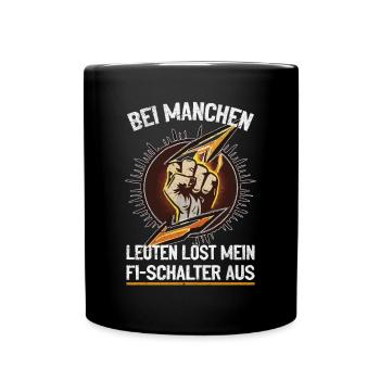 Mon RCD et moi plaisantons avec voltage - Mug uni - noir - Devant