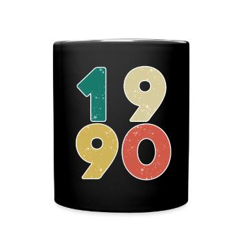1990 - Année 1990 - Année 1990 - Mug uni - noir - Devant