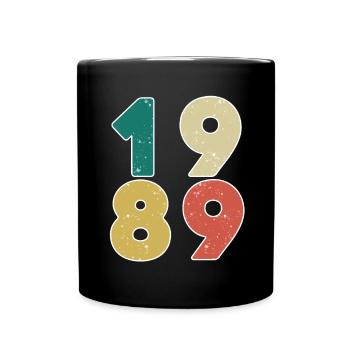 1989 - Année 1989 - Année 1989 - Mug uni - noir - Devant