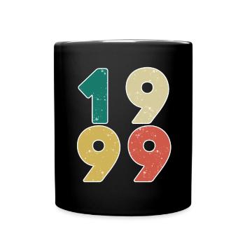 1999 - Jahrgang 1999 - Baujahr 1999 - Tasse einfarbig - Schwarz - Vorne