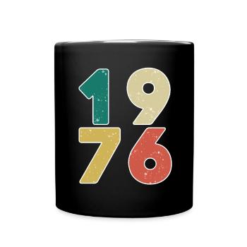 1976 - Born 1976 - Built in 1976 - Full Colour Mug - black - Front