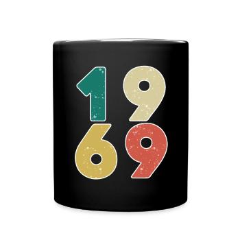 1969 - Born 1969 - Built in 1969 - Full Colour Mug - black - Front