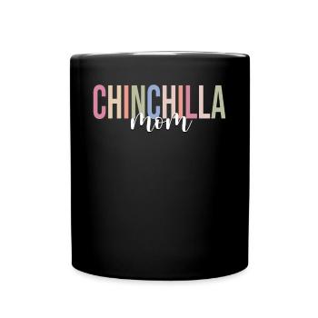 Amoureuse des chinchillas - Mug uni - noir - Devant