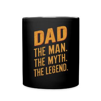 Dad The Man The Myth The Legend - Full Colour Mug - black - Front