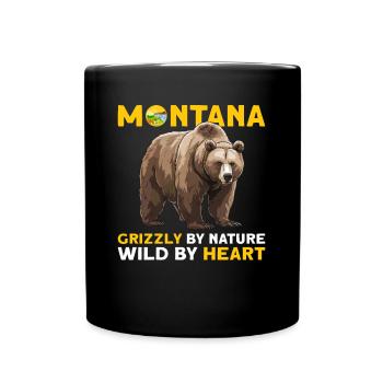 Grizzly Bear Montana Ours brun Ours - Mug uni - noir - Devant