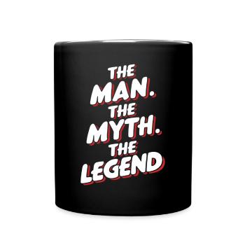 The man, the myth, the legend - Full Colour Mug - black - Front
