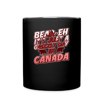 Grizzly Bear Canada Brown Bear Bear - Full Colour Mug - black - Front