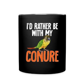 Molina Parakeet Parrot Bird Parakeet - Full Colour Mug - black - Front