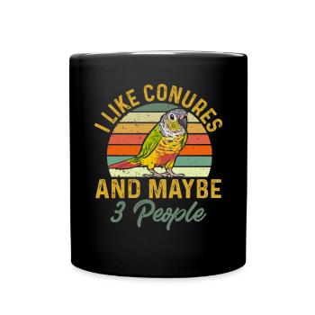 Molina Parakeet Parrot Bird Parakeet - Full Colour Mug - black - Front