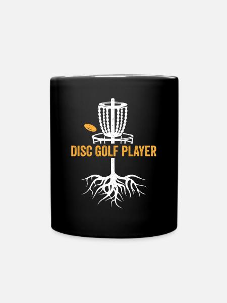 Disc Golfing Disc Golf Basket Disc Golf Player - Tasse einfarbig - Schwarz