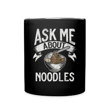 Cadeaux pour les amateurs de nouilles - Mug uni - noir - Devant