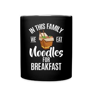 Noodle Lover Gifts - Tasse einfarbig - Schwarz - Vorne