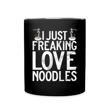 Noodle Lover Gifts - Tasse einfarbig - Schwarz - Vorne