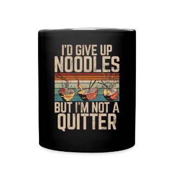 Noodle Lover Gifts - Tasse einfarbig - Schwarz - Vorne