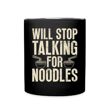 Cadeaux pour les amateurs de nouilles - Mug uni - noir - Devant