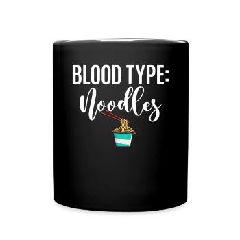 Noodle Lover Gifts - Tasse einfarbig - Schwarz - Vorne